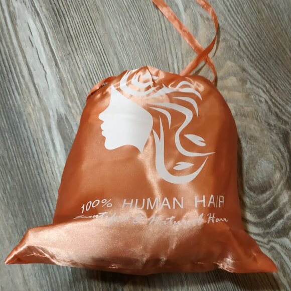 14" Real Human Hair Deep Wave Headband Wig, Black - Picture 6 of 7